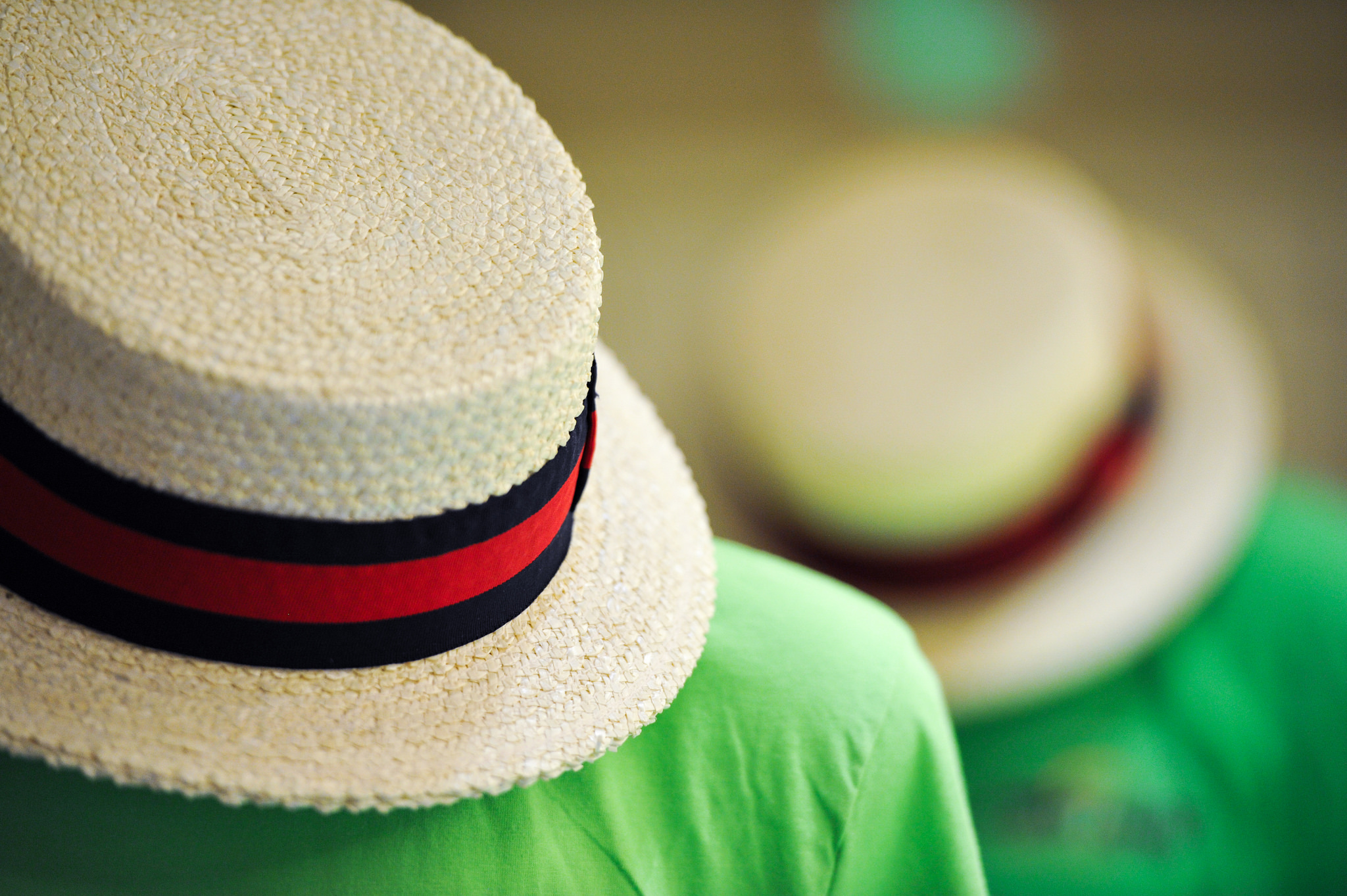 GENERAL - boater hat green