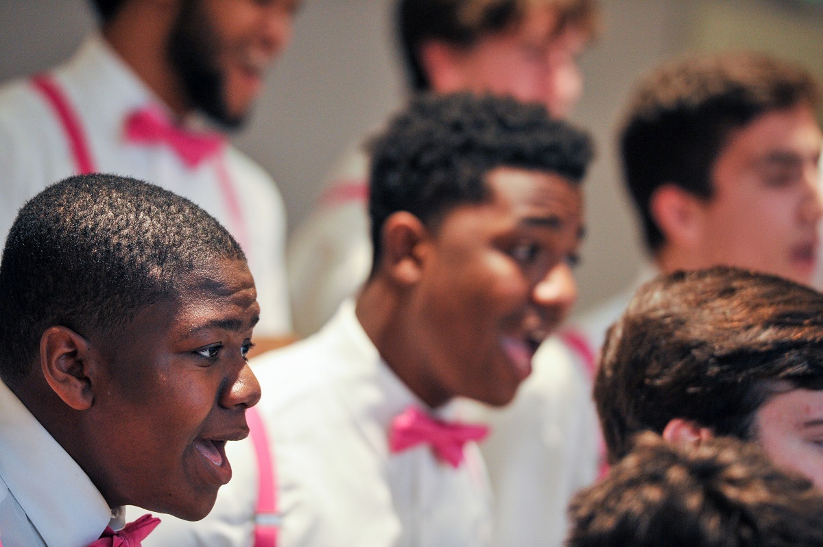 Chorus Young Men Close Up